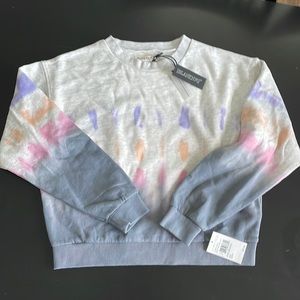 [Into the Groove] Tie Dye Crop Sweatshirt